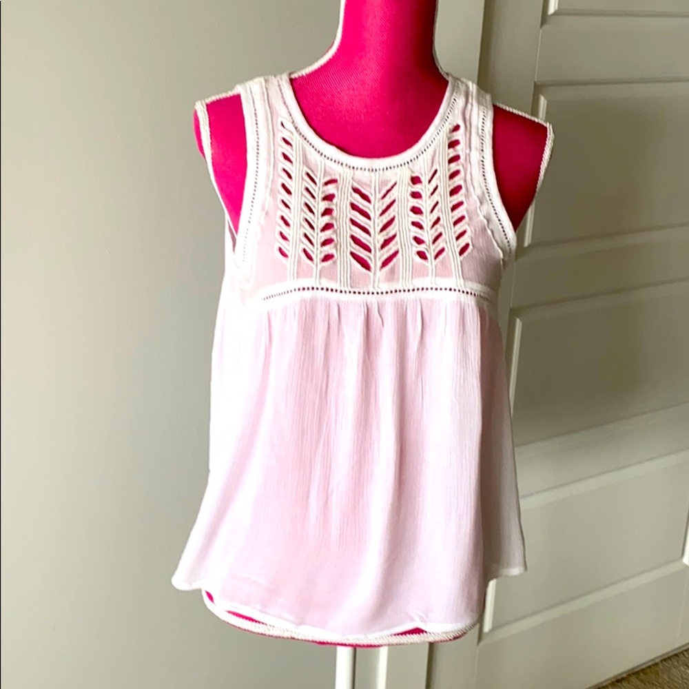 White Sleeveless Summer Top